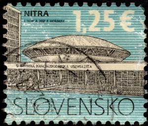 Slovakia - 2017 - 1.25e University Architecture Issue Light Town Cancel F-VF - Picture 1 of 1