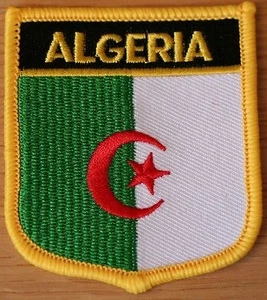 ALGERIEN Schild Landflagge bestickt AUFNÄHER Abzeichen P1 - Bild 1 von 1