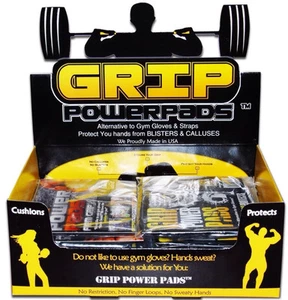 Gym Gloves PRO GRIP POWER PADS® Lifting Grips Workout Gloves Grip Pad - Picture 1 of 8