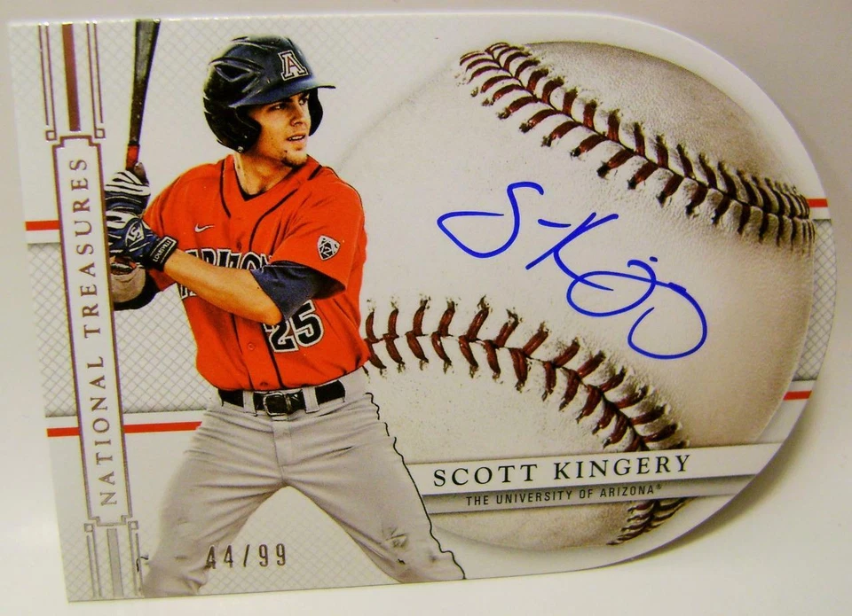 SCOTT KINGERY /99 AUTO SIGNATURES PANINI NATIONAL TREASURES BASEBALL 2015 - Image 1 of 1