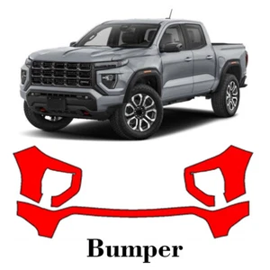 Front bumper PreCut PPF Paint Protection Film For GMC Canyon 2024-2025 - Picture 1 of 6