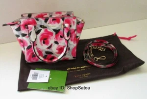 NWT KATE SPADE Cedar Street Mini Hayden Red ROSE POSY Crossbody Handbag  - Picture 1 of 12