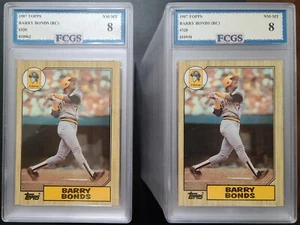 Topps Barry Bonds 1987 radiocontrol grado #320 FCGS 8 casi nuevo-nuevo como nuevo - Imagen 1 de 3
