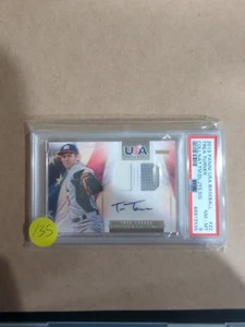 Trea Turner 2013 Panini USA Baseball /35 PSA 8 Patch Auto - Picture 1 of 1