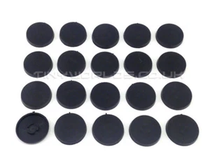 20 mm rund schwarz Kunststoff Slotta / ohne Slot Bases - Wargaming Warhammer 40k - Bild 1 von 1