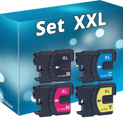 Kompatibel für Brother LC-1100 Patronen für Brother DCP 185 383 385 38 - Bild 1 von 4