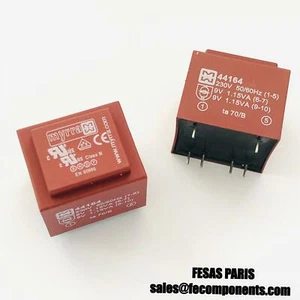 MYRRA 44164 Transformer 2.5VA 9VAC 2 Output Through Hole PCB - Foto 1 di 1