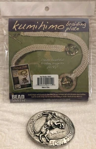 Kumihimo Bronco Buster Gürtel-Kit mit Perlenschmiede 6" quadratische Zopfplatte & Schnalle - Bild 1 von 3