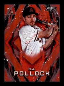 2017 Topps Fire Flame A.J. Pollock #2 Short Print SP Arizona Diamondbacks