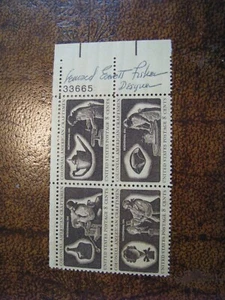 US Briefmarke # 1456-9 Plattenblock Leonard Everett Fisher Designer signiert Revolution - Bild 1 von 2
