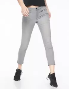 Athleta Sculptek grau Kenai Wash Cropped Skinny Jeans Größe 0 neu ohne Etikett BESTE JEANS!!! - Bild 1 von 8
