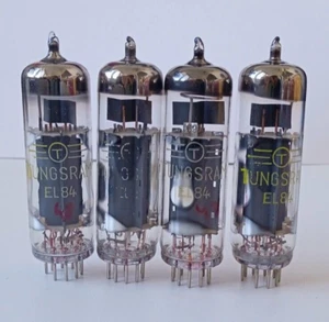 EL84 TUNGSRAM NUEVO COMO NUEVO FUERTE EMPAREJADO QUAD 6BQ5 RARO - Imagen 1 de 6