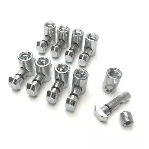 Lot of 9 80/20 14012 Aluminum Extrusion Central Connector Vertical Orientation - Picture 1 of 4
