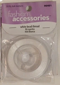 33 roll lot White Beading Thread String Beads Strings Jewelry Making 70ft/64m - Picture 1 of 2