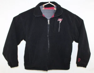 Tampa Bay Buccaneers Youth 18-20 Reebok 2n1 Reversible Fleece Windbreaker Jacket - Picture 1 of 15