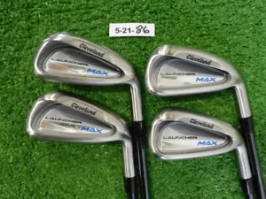 Cleveland Launcher MAX Irons 7-P Recoil DART 65 F3 Regular Graphite Excellent - Picture 1 of 9