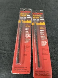 5" Olson plain-end Reverse Tooth Scroll Saw Blades 9.5 TPI wood cutting 24 pcs - Picture 1 of 8