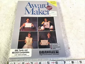 Vintage Tandy Computer Software Baudville Award Maker Plus Factory Sealed - Picture 1 of 7