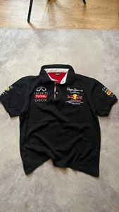 Vintage Infiniti Red Bull Pepe Jeans Racing Team Formula 1 Polo Shirt Mens XL - Picture 1 of 7