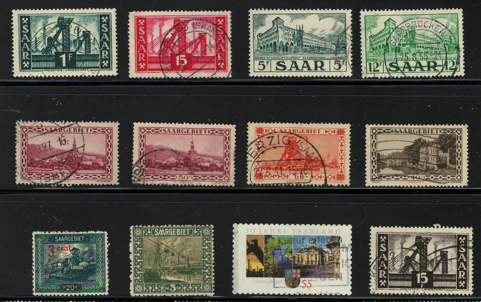 GERMANY SAAR  Very Fine Used Stamps Set - Image 1 of 1