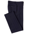 Ralph Lauren Men Modern Fit Flat Front Stretch Fabric Navy Pants 32X30.