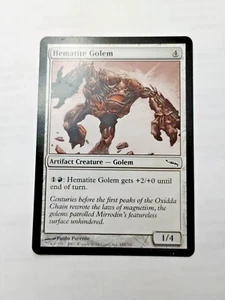MTG Hematite Golem Mirrodin 185/306 Regular Common - Bit of Edge Wear - See Pics - Picture 1 of 6