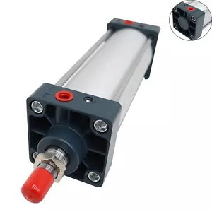 Pneumatic Standard Cylinder Air Cylinder Aluminum Alloy Double Acting SC 80x200 - Picture 1 of 13