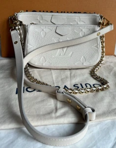 Louis Vuitton MULTI POCHETTE Accessories EMPREINTE LEATHER Cream - Picture 1 of 24