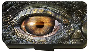 Dragon Eye Full Gothic Mythical iPhone/Pixel/Galaxy Printed Flip/Wallet Case (K - Picture 1 of 9