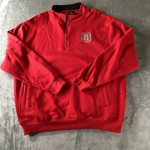 NC State Wolf Pack 1/4 Zip Men’s XL Pullover Red Basketball NCAA - Picture 1 of 10