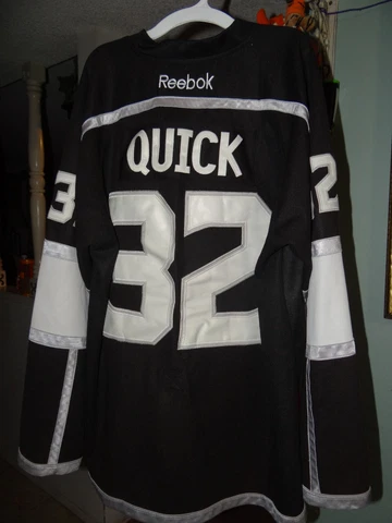 NHL JONATHAN QUICK 2012 STANLEY CUP Final Los Angeles KINGS REEBOK Jersey Cover