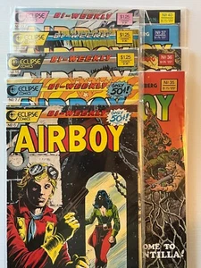 Eclipse Comics 1986-1988, Airboy - Lot of 9 #6, 7, 15, 16, 23, 35, 36, 37, 40 - Picture 1 of 20