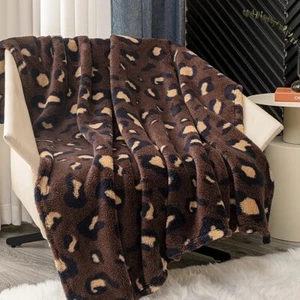 Sherpa Fleecedecke, Wohndecke für Couch, Sofa, Bett, leicht weich kuschelig - Bild 1 von 7