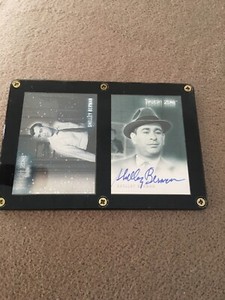 Twilight Zone Rittenhouse Auto Card A-35 Shelly Berman + Star Card 12 In Case