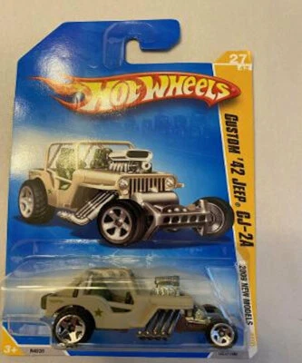 HOT WHEELS 2009 NEW MODELS CUSTOM '42 JEEP CJ-2 NIP - Image 1 of 2