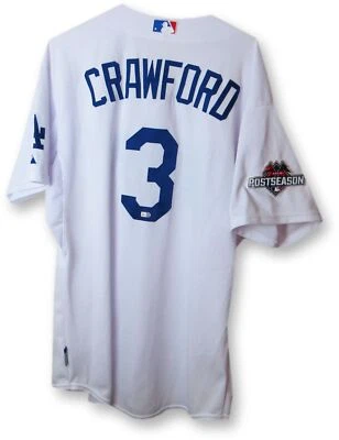 Carl Crawford Team Issue Jersey Dodgers Home White 2015 Playoff #26 JB084272 Foto 1 de 4