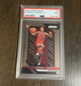 Wendell Carter Jr 2018 Panini Prizm 80 PSA 9 RC Chicago Bulls Orlando Magic NBA - Imagen 1 de 2