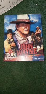 John Wayne Western Classic Cowboy Jigsaw Puzzle 1000pc Aquarius  NEW SEALED - Image 1 of 3
