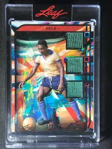 2023 Leaf Art Of Sport Work Of Art Relic Black Spectrum Pele 1/2 - Picture 1 of 2