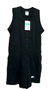 Mädchen Jugend Nike Neu mit Etikett XL 14-16 schwarz Baumwolle kurzer Strampler brandneu - Bild 1 von 15