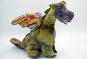 Ty Beanie Baby "SCORCH the DRAGON" RARE VINTAGE MWMT MWMT w/ERRORS - Picture 1 of 8