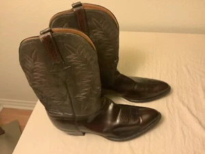 Lucchese Men’s Reddish Brown Western Leather Boots 12B See Description. - Picture 1 of 24
