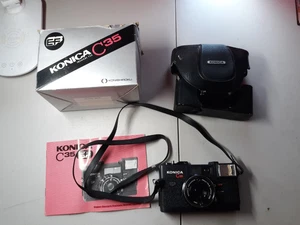 Used Konica C35 EF Black Point & Shoot Film Camera , Japan - Picture 1 of 1