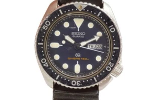 Vintage Seiko Divers Watch Mens Stainless Steel 42mm Day Date 7548-700H Japan - Picture 1 of 15
