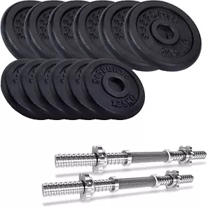 ScSPORTS®Kurzhanteln 27kg 30mm Kurzhantel Hantel Set Gewichte Gusseisen Hanteln - Bild 1 von 12