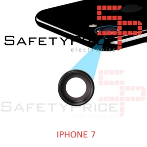Lente iPhone 7 Camara Trasera Cristal Negro Adhesivo REF927 - Imagen 1 de 1