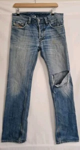 Diesel Larkee Regular Straight W30 L32 Mens Jeans 100% Cotton Made In Italy - Picture 1 of 20