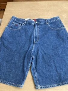 Tommy Hilfiger Freedom Shorts 40 Mens Baggy Y2K Flag Patch Logo NWT Relaxed Fit - Picture 1 of 14