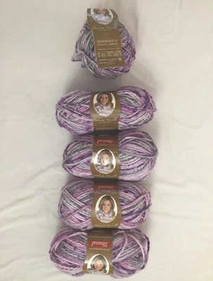 Deborah Norville Premier Yarns Serenity Chunky  "Majesty" DN600-15 5 Skeins New - Image 1 of 4