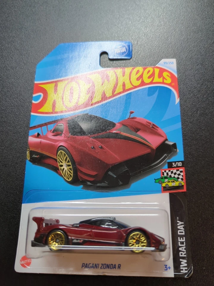 Hot Wheels Pagani Zonda HW Race Day 3/10 R 99/250 Rojo Foto 1 de 2